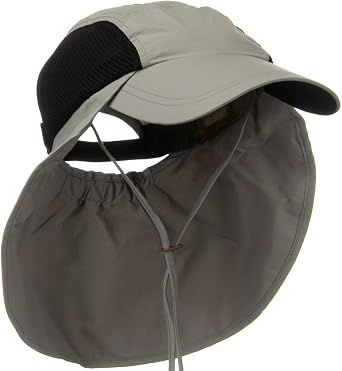 Juniper UV 50+ Talson Side Mesh Flap Cap - Grey