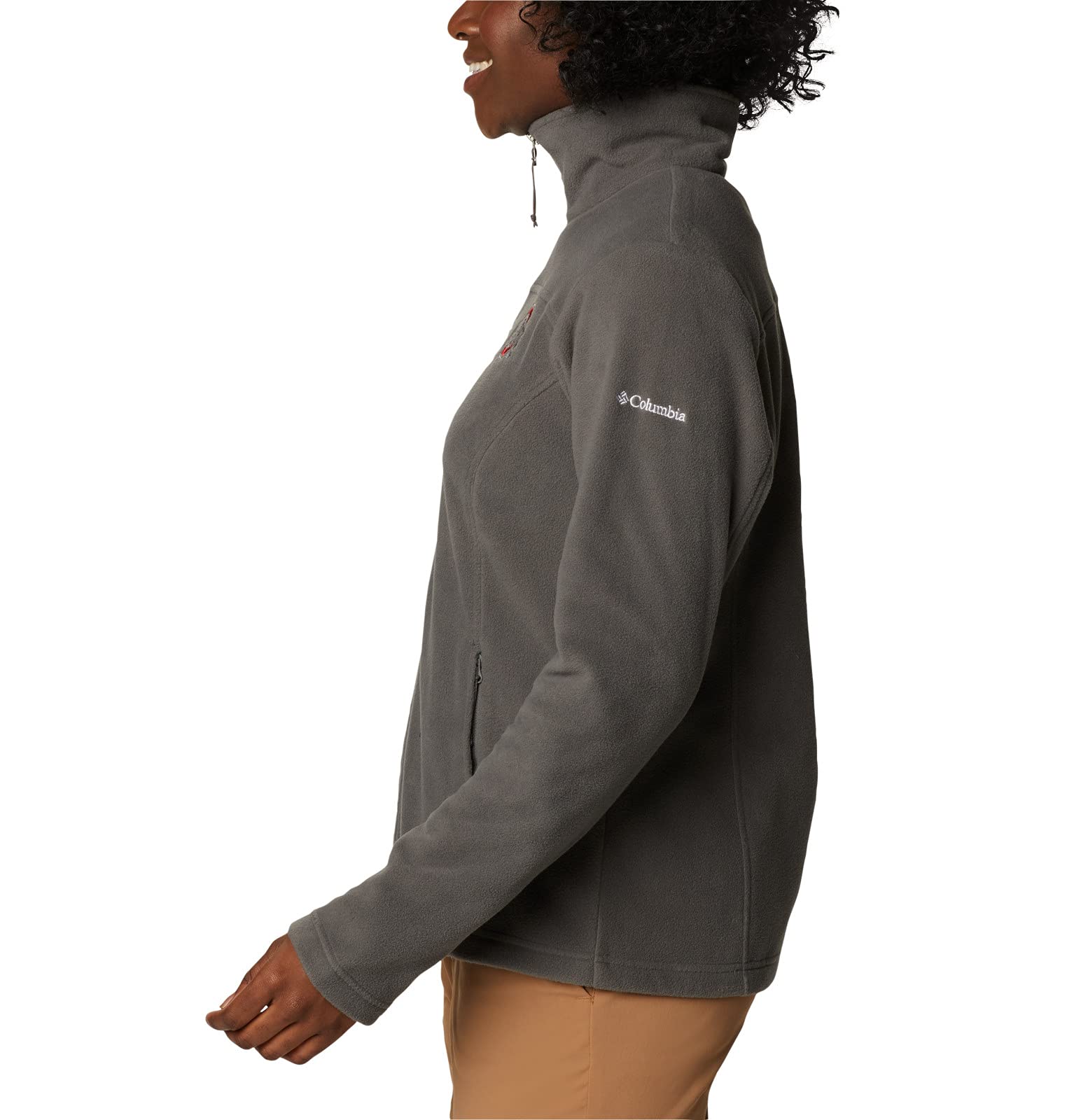Columbia Collegiate Give and Go II - Giacca in pile da donna con cerniera intera