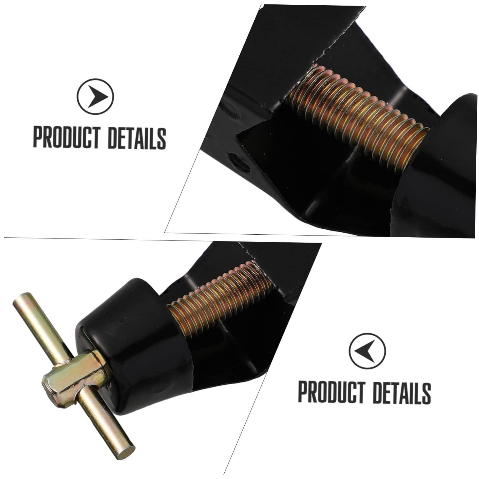 Cabilock 4 Sätze Deutscher Kreuzclip Laborstativ-clip Laborklemme C-clamps Inhaber Einstellbar Klemmbausteine Becherklemme Becherhalterklemme Klemmhalter Zinklegierung Schwarz 2 Stücke * 4