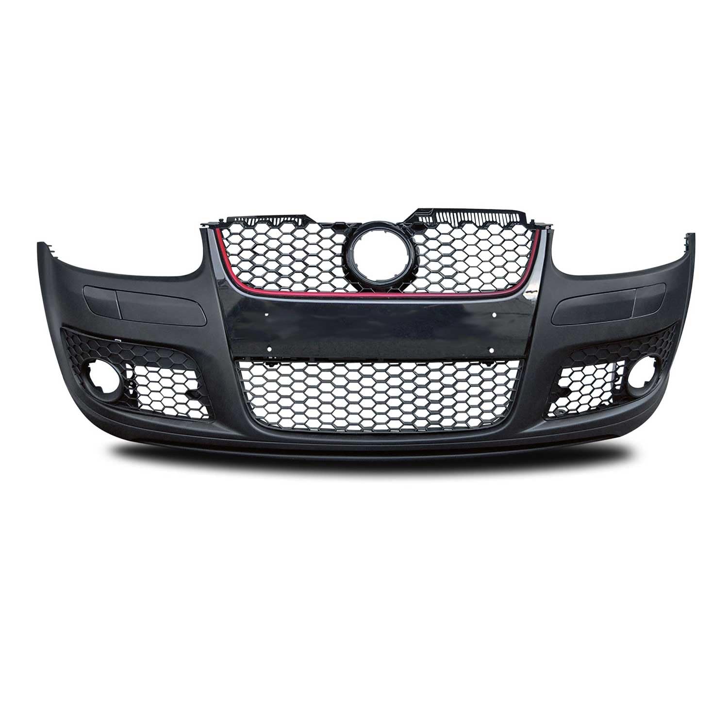 Pare-choc avant look GTI avec grille de nid d'abeille pour VW Golf 5 2003-2008