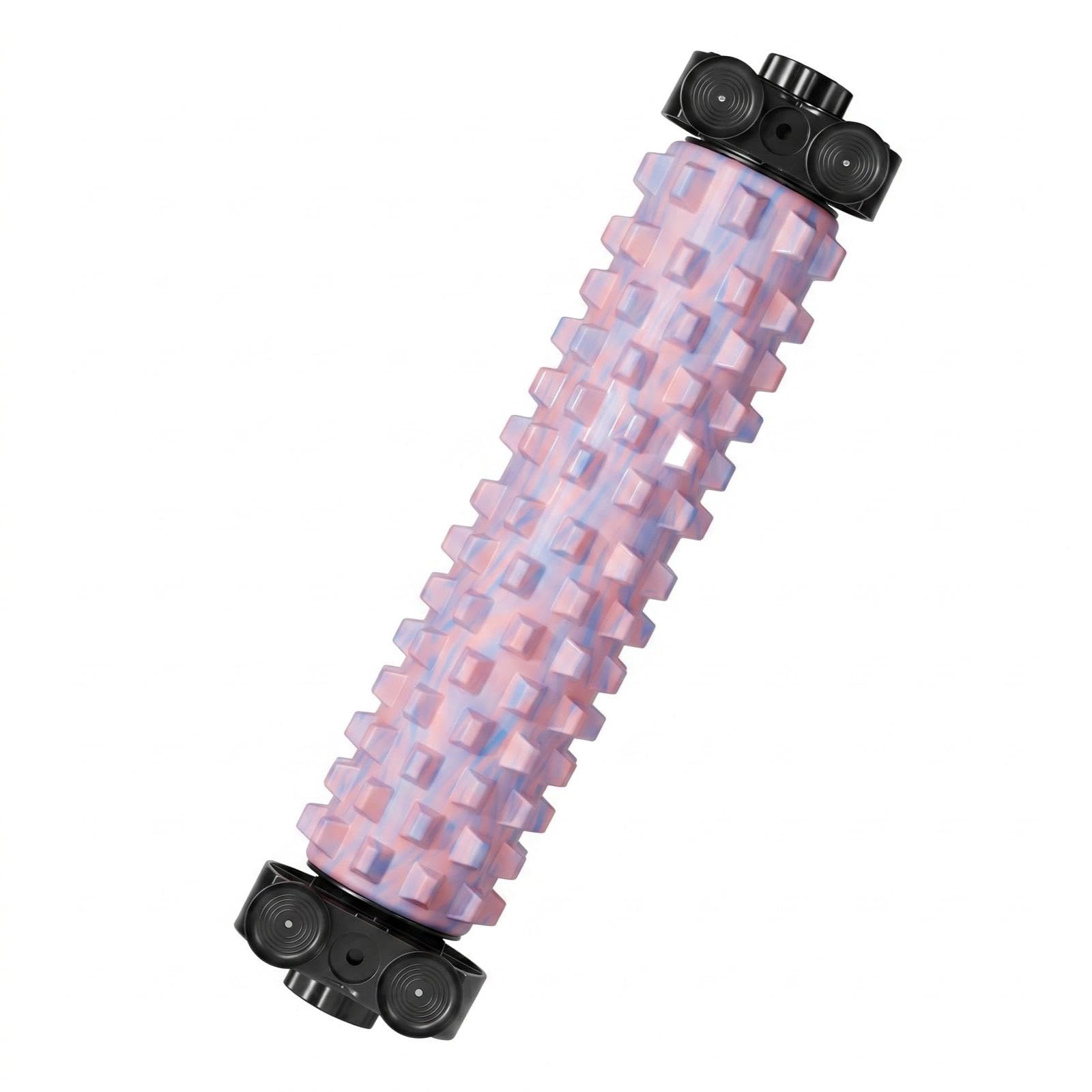 Massagerolle Aus Hochdichtem Schaumstoff, Ausgewogene Unterstützung, Strukturierte Oberfläche, Stabiles Design für Optimale Entspannung, Rosa