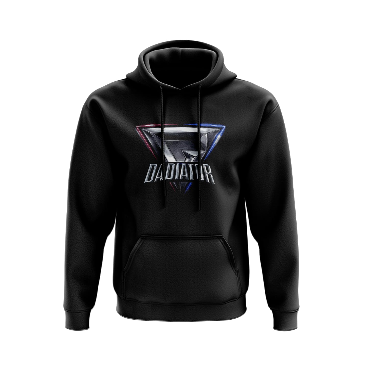 SMARTYPANTS Dadiator Pullover Hoodie - Gladiator 90's TV Show Games Battle Father's Day Dad Daddy Father Gift for Him Present (Small, Black)