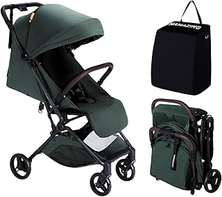 MAMAZING Ultra-Lightweight Carbon Fiber Travel Stroller (11.6 lbs, Green)