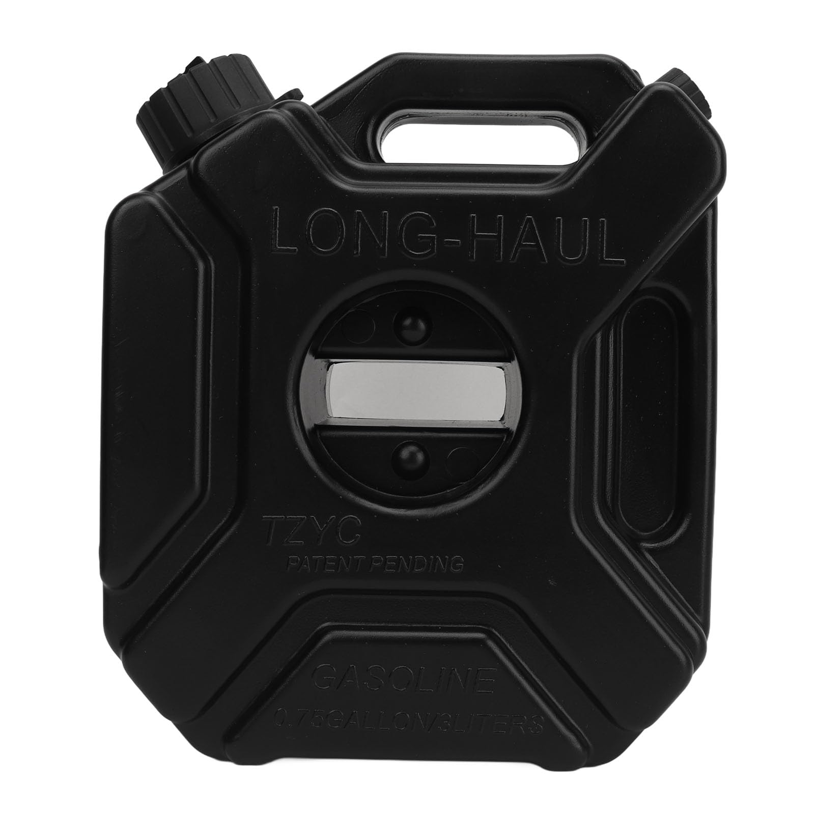 Bidon D' 3L, Bidons de Stockage de Carburant Portables pour Voiture, Moto, UTV, ATV, Dirt Bike, Noir (Sans support)