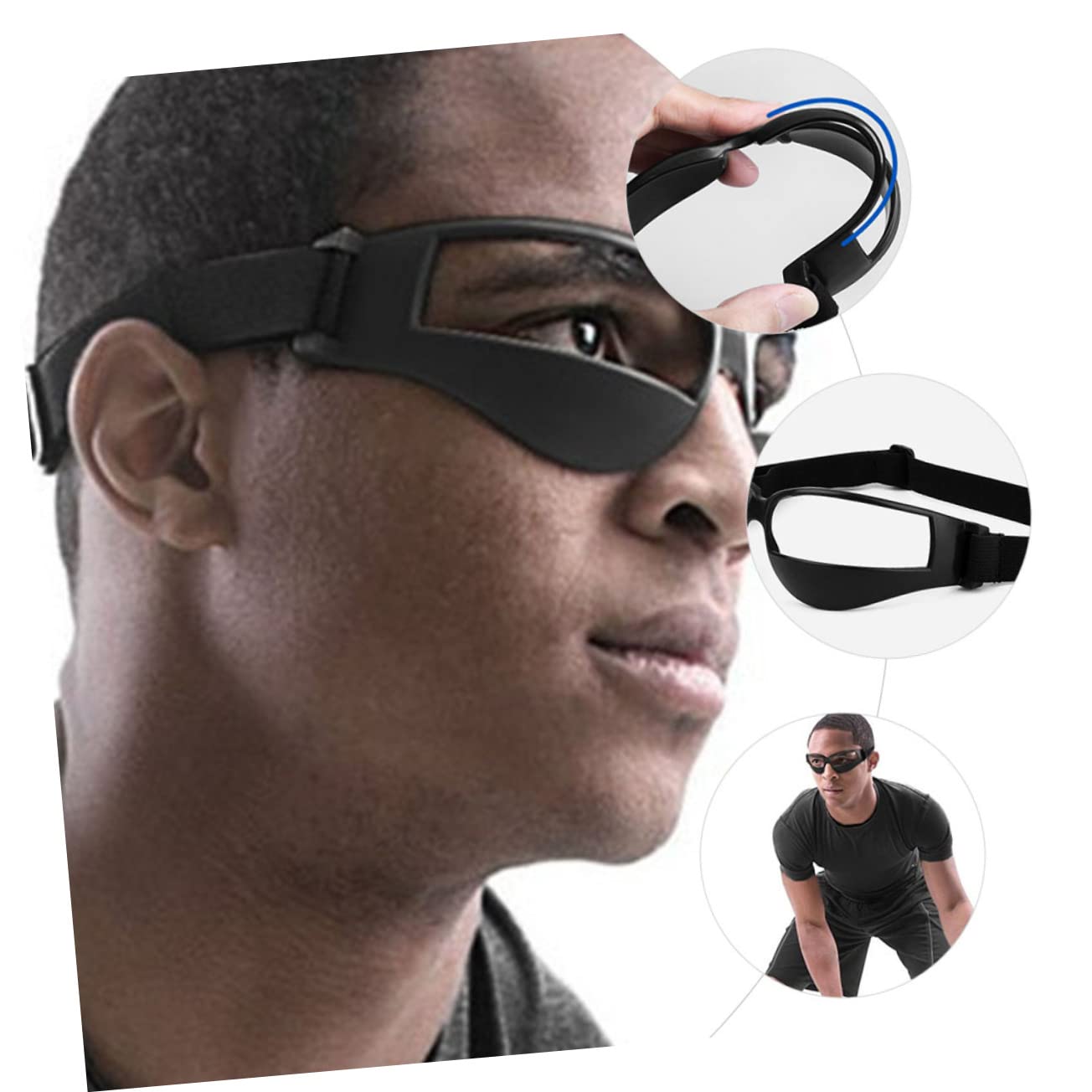 Kisangel 5piezas Gafas De Entrenamiento De Baloncesto Ajustables Para Driblar Equipamiento Deportivo Para Jugadores Edades Protección y Comodidad Cada Movimiento