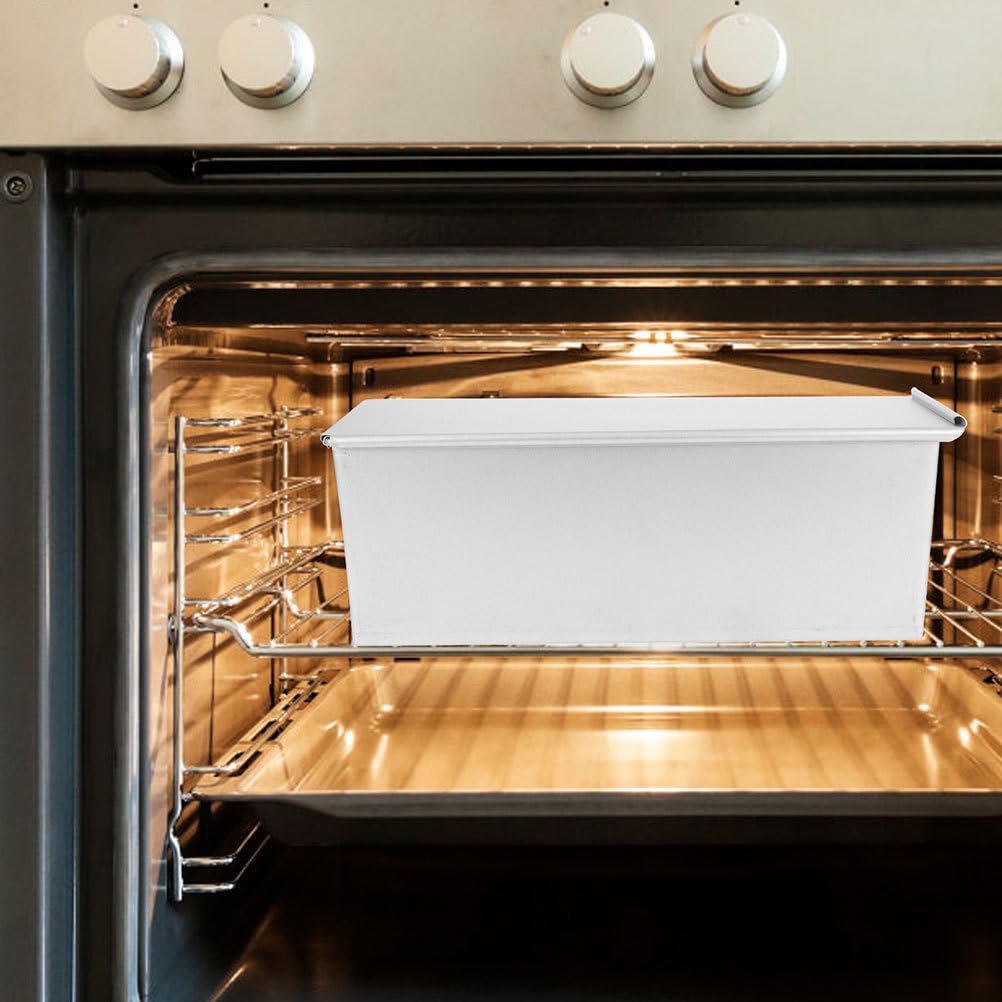 Molde Para Pan Tostado Con Tapa Deslizante De Aluminio 13.4 Pulgadas Para Hornear En Casa Reuniones Y Fiestas