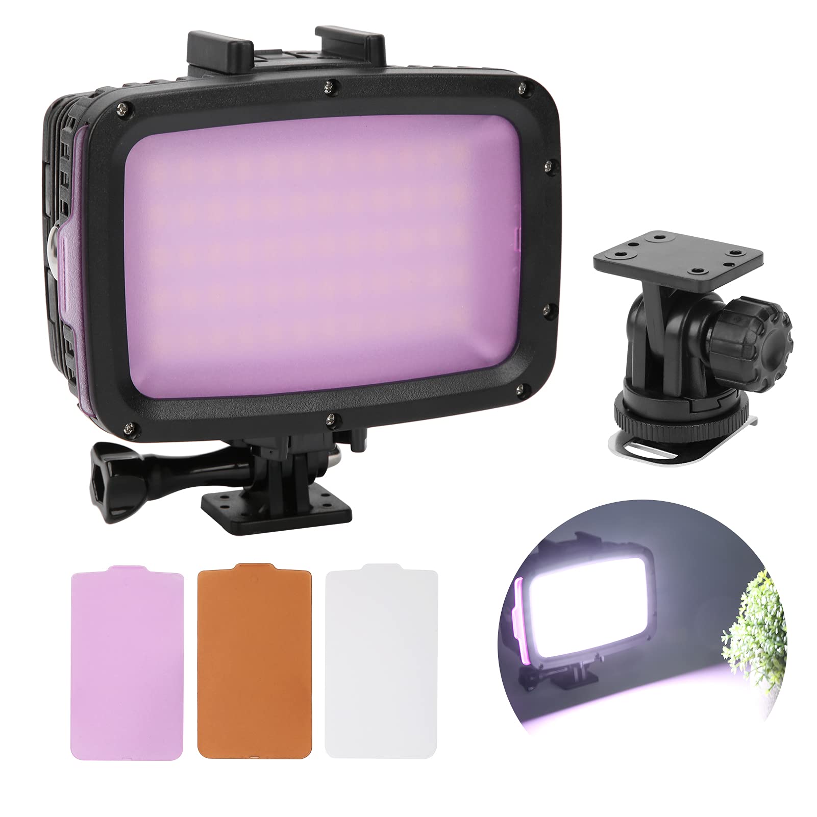 SL‑101 LED Fülllicht Wasserdichtes Fülllicht Tauchlampe 40 m Wasserdichtes Video-Fülllicht 5500-6000K Fotografie PC SLR-Kamera LED-Licht Wasserdichtes Hochleistungs-Unterwasserlicht