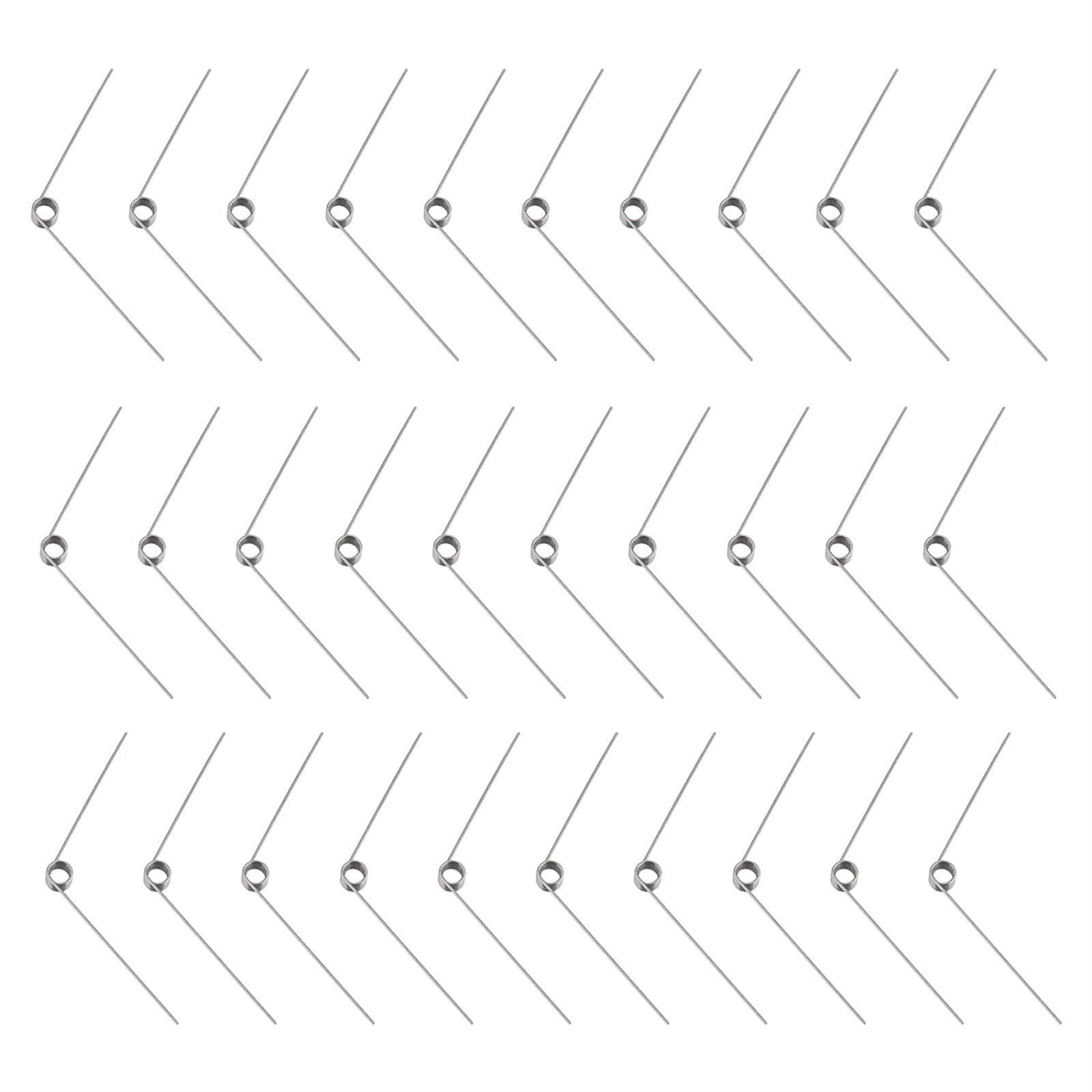 30pcs Stainless Steel Small Torsion Spring, 0.2mm Wire Diameter Mechanical Torsion Springs for DIY Woodworking, Furniture, Repair Project