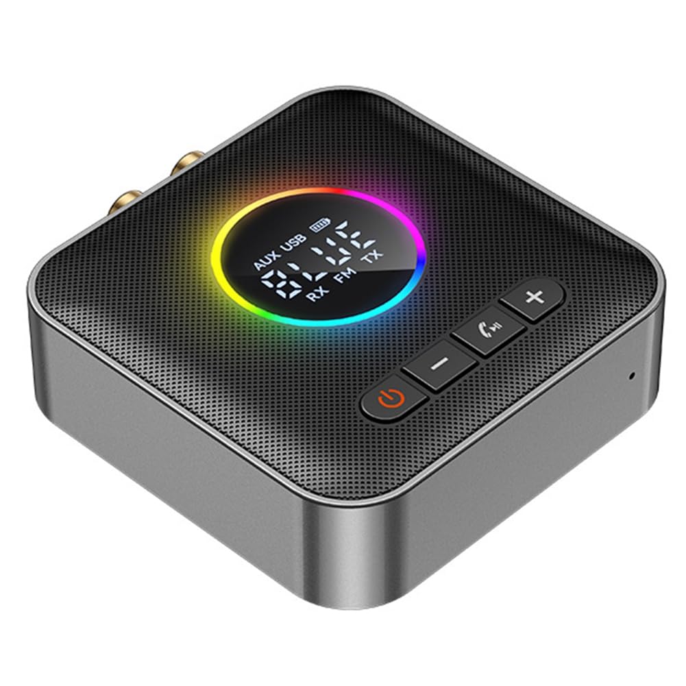 Bluetooth 5.4 HiFi Empfänger & Transmitter - Audio Adapter Mit AUX RCA USB Type-C & RGB Für Heim & Auto