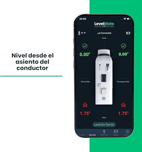 Miniatura 7 de LogicBlue Technology LevelMateMAX - Sistema de nivelación inalámbrico para caravanas, nivelador Bluetooth para campistas, accesorio imprescindible