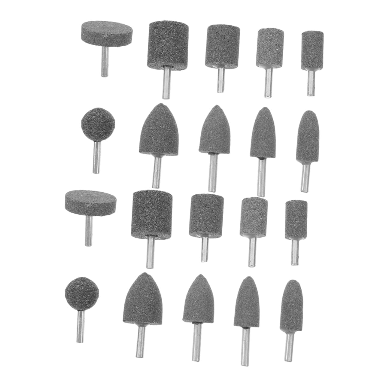 Garneck Grinding Head Set Drill Mounted Stone Sharpening Polishing Head High Efficiency