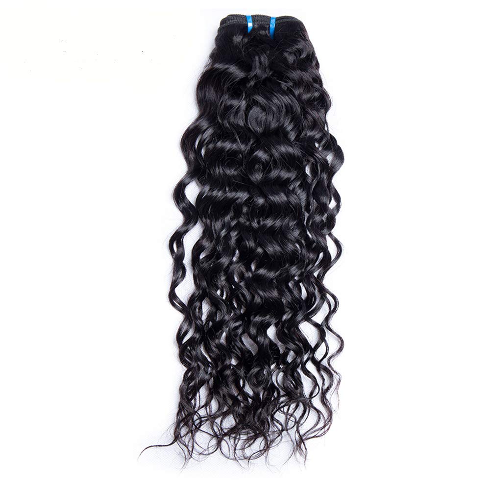 9A Unprocessed Virgin Brazilian Water Hair Weave 1 Bundle, 26 Inch 100% Brazilian Water Wave Human Hair Extensions 100g/ bundle Natural Color