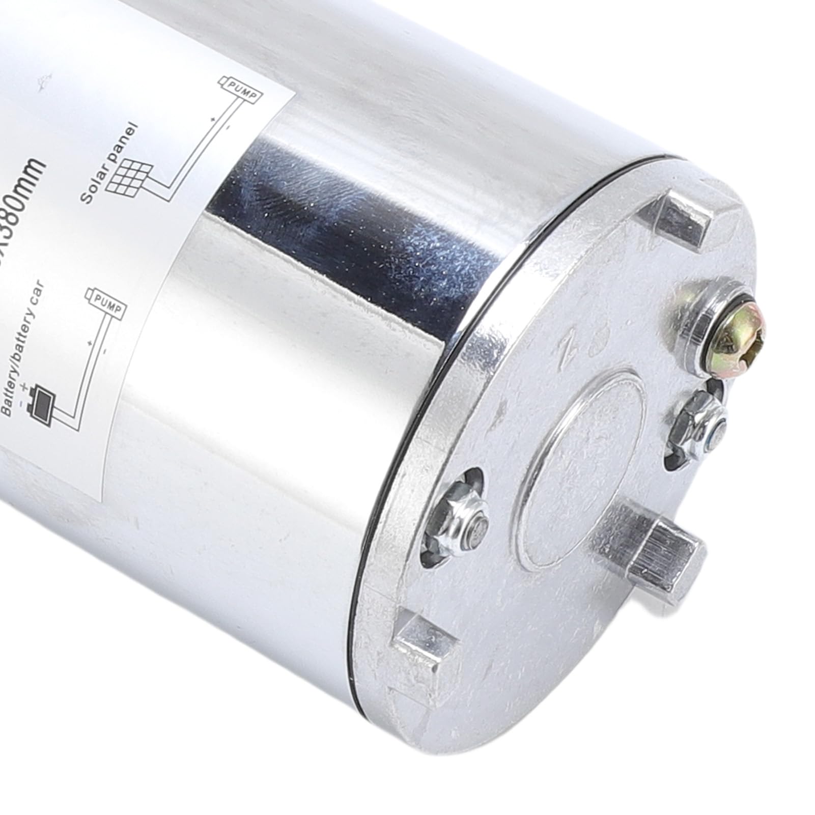 FILFEEL Bomba Solar de Pozo Profundo, 220 W, 12 V, Bomba Sumergible de Acero Inoxidable para Riego, Granja, Jardín, Acuicultura, Uso Fuera de la Red, 5,4 GPM, Cabezal de 98 Pies