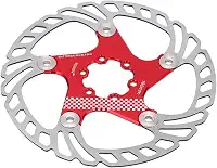 KIMISS Freio a Disco de Bicicleta Com Design de Fivela Flutuante Vermelha – Suprimentos de Bicicleta Confiáveis e Estáveis para Entusiastas do Ciclismo