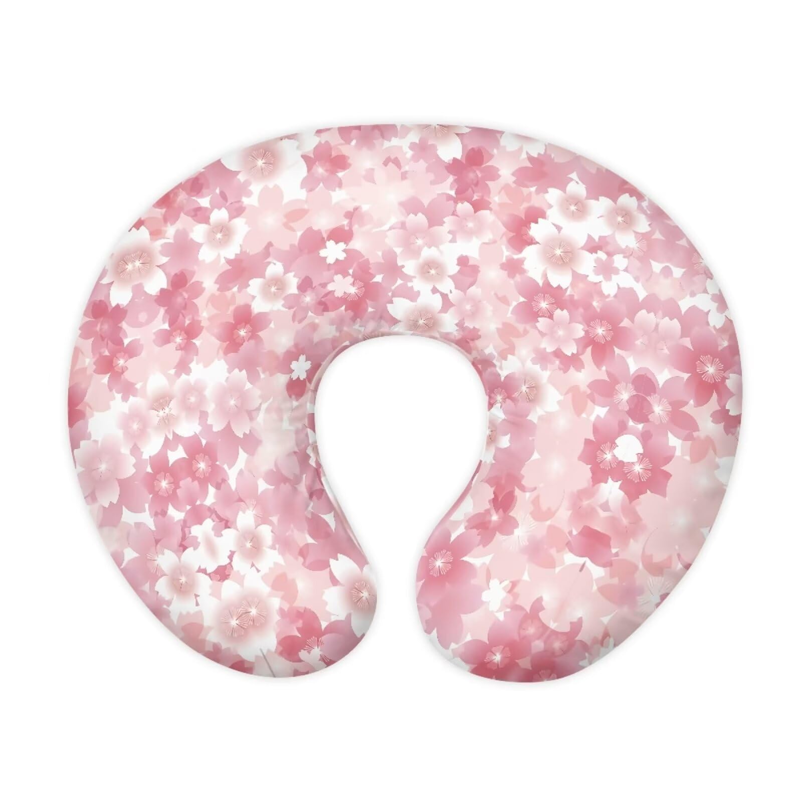 Hechitok Pink White Flowers Nursing Pillow Cover for Breastfeeding Pillow, Ultra Soft and Cozy Nursing Pillow Slipcovers Good Choice for Mom or Baby