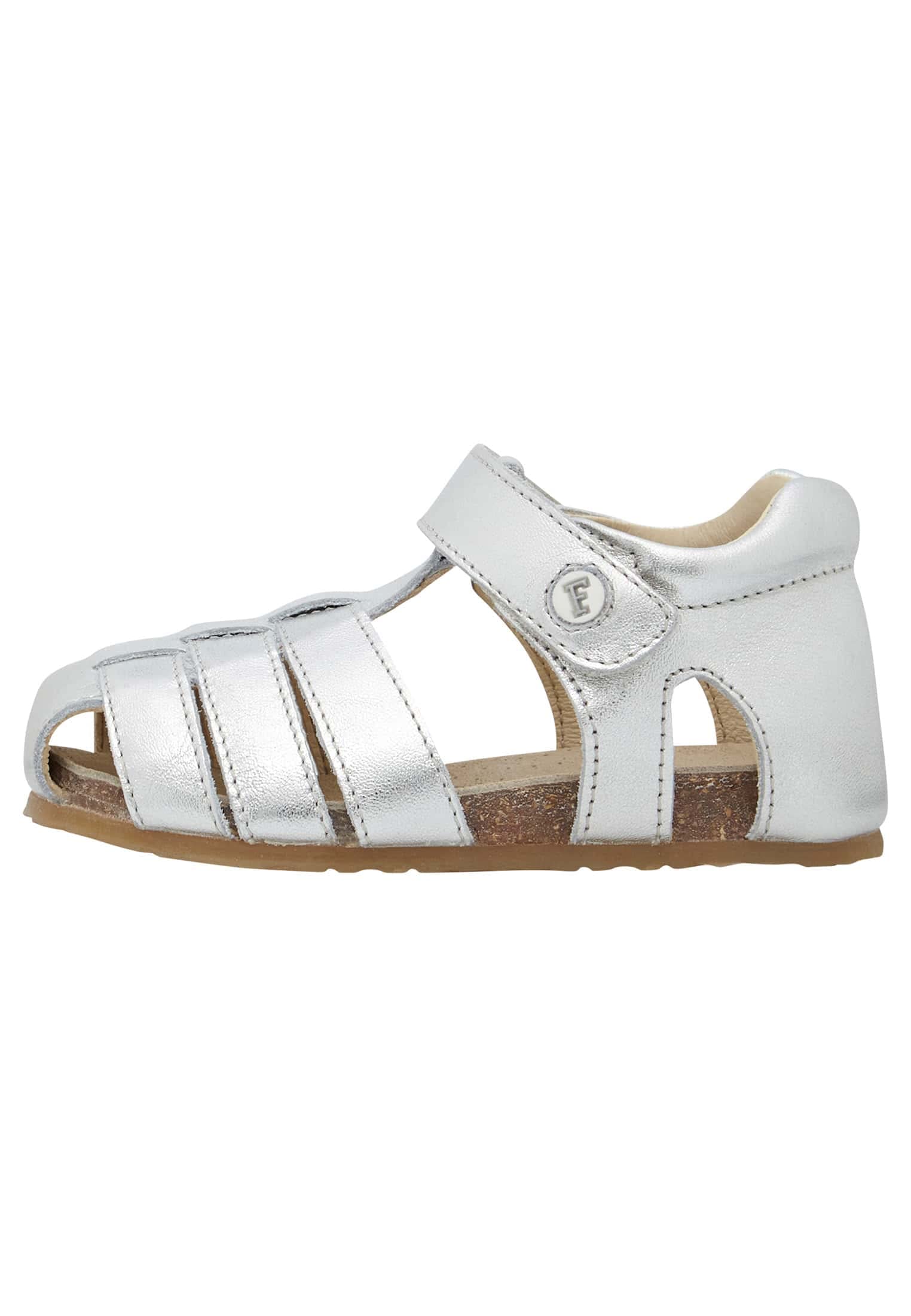 Falcotto Girls' Alby Sandals, Silver, 8 UK Child