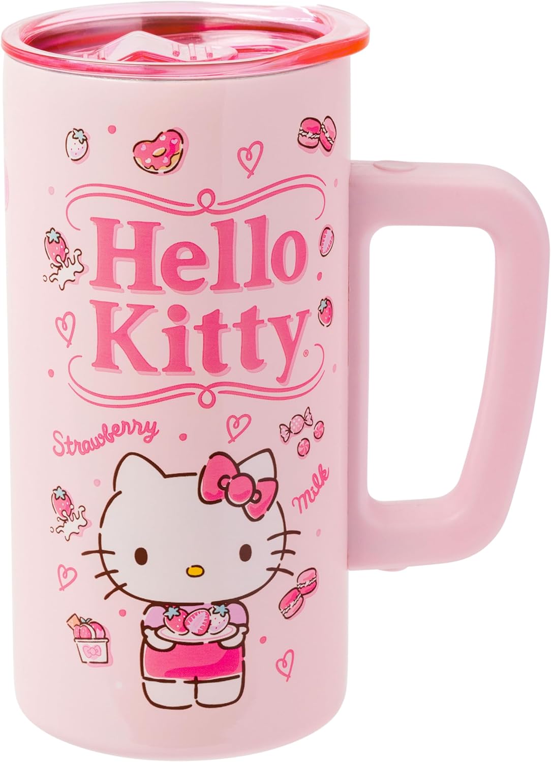 Amazon.com | Silver Buffalo Sanrio Hello Kitty Strawberry Milk