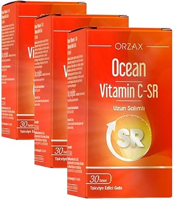 Ocean Vitamin C-SR Uzun Sal n ml  Takviye Edici G da 1 x 30 Tablet 3 paketi
