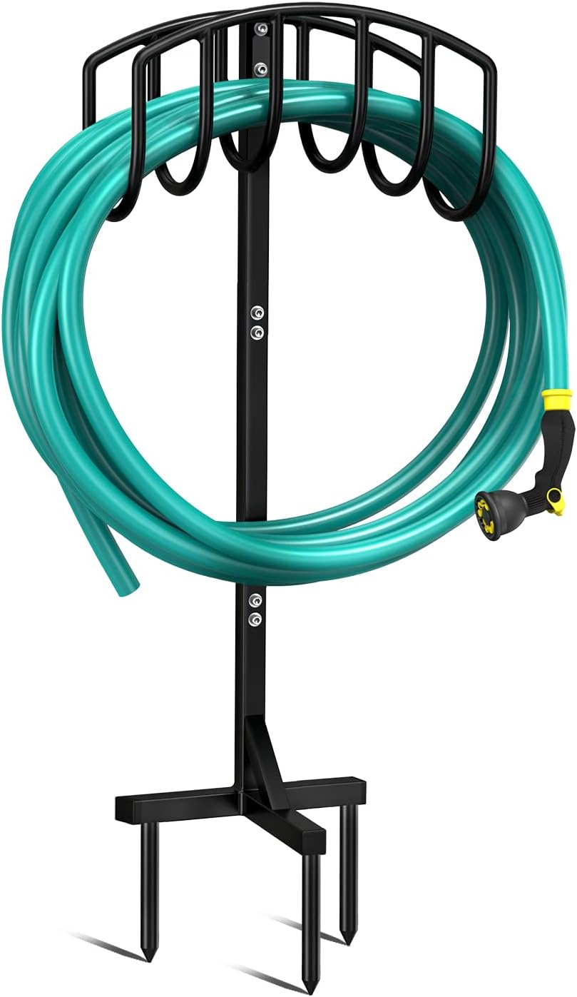 Garden Hose Holder, Keten Detachable Metal Water Hose Holder Stand