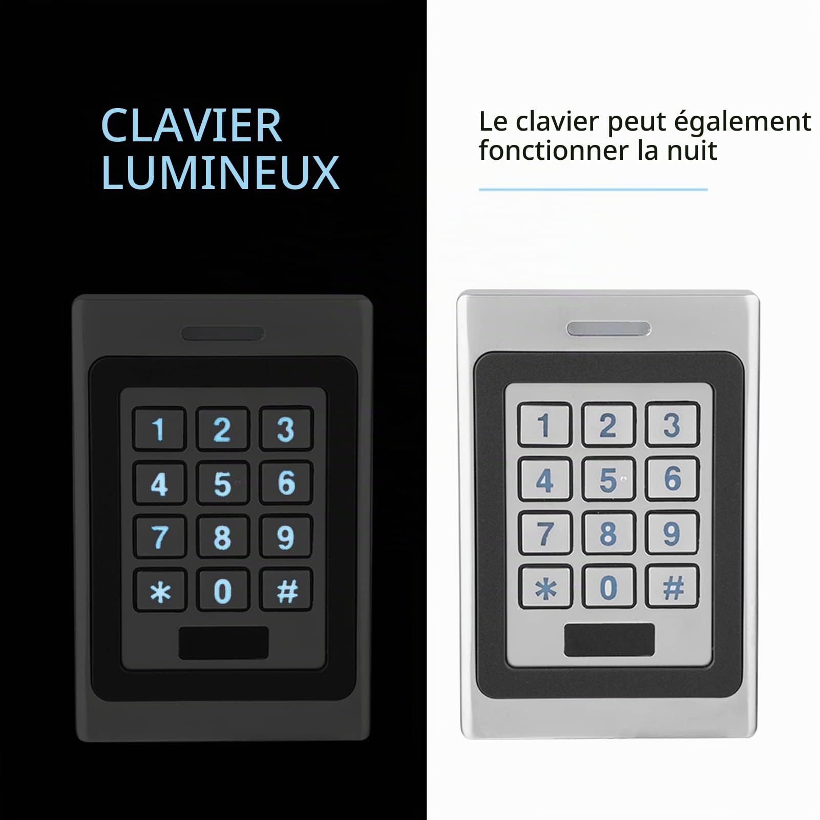 Contrôleur d'accès, clavier de porte étanche, clavier d'entrée sans clé, système de contrôle d'accès de sécurité, clavier intelligent ouvert de porte avec alarme de démontage