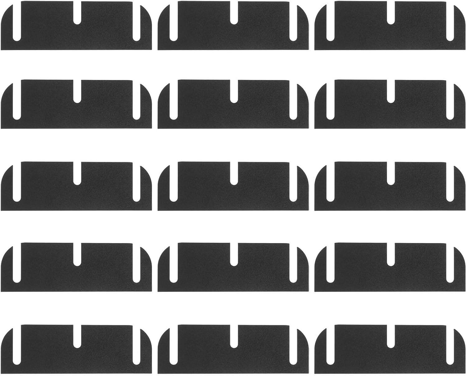 15pcs Black Plastic Door Hinge Shims 3.5 Inch Gap Filling