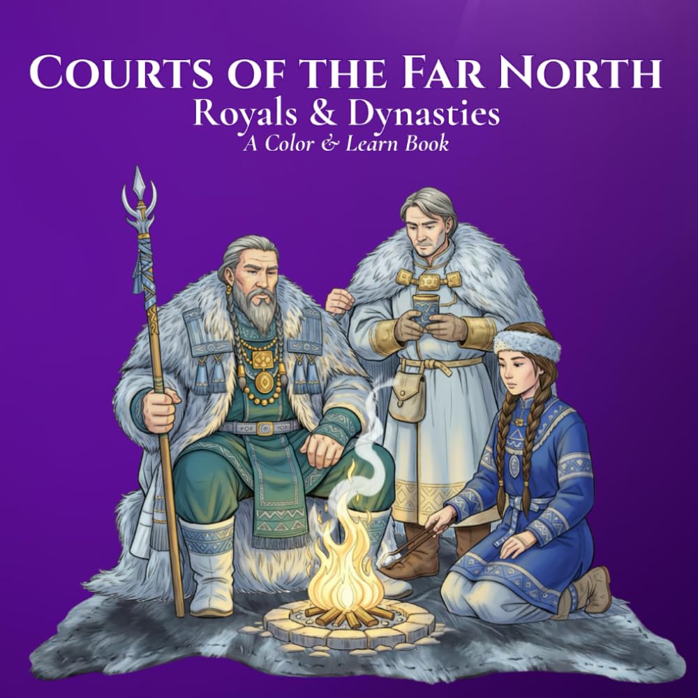 Royals & Dynasties Courts of the Far North A Color & Learn Book: An Intricate, Educational Coloring Adventure Bringing Ancient to Early 20th‑Century ... Learn History’s Courts, Crowns, and Kingdoms)