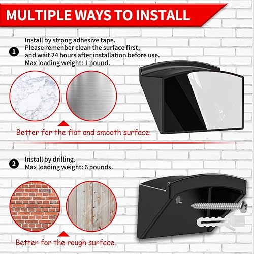 Miniatura 4 de Organizador de sombreros para gorras de béisbol ganchos adhesivos para pared soporte fuerte para sombreros de vaquero gorras de exhibición sombreros