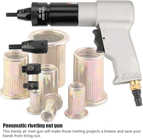 Miniatura 4 de Pistola de remachado neumática Tuerca de tracción Herramienta automática de pistola de remachadora de aire