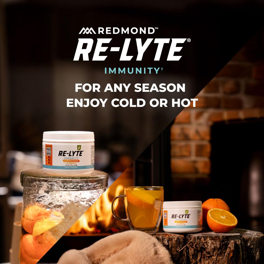 Redmond Supercharged Re-Lyte IMMUNITY Drink Mix BLACKBERRY, 247g Dose