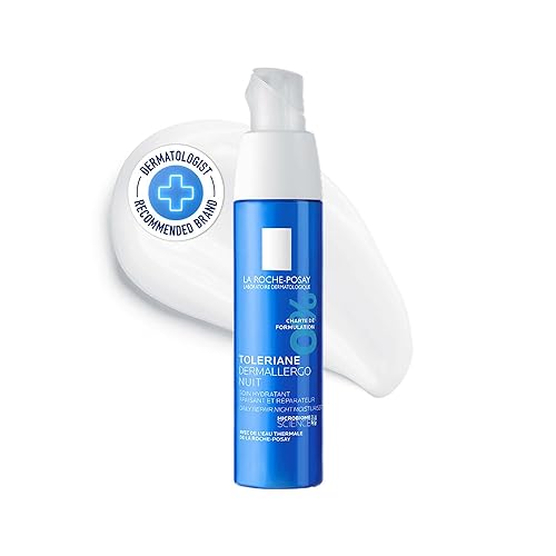 La Roche-Posay Toleriane Ultra Night Cream for Face Intense Soothing Moisturizer with Vitamin E Allergy Tested for Sensitive Skin