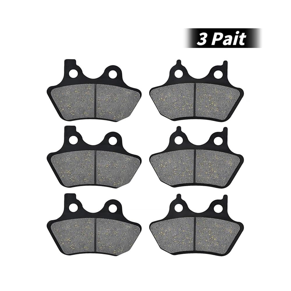 1 Paar Motorradbremsbeläge passen für vordere und hintere Bremszubehör(3 Pairs)