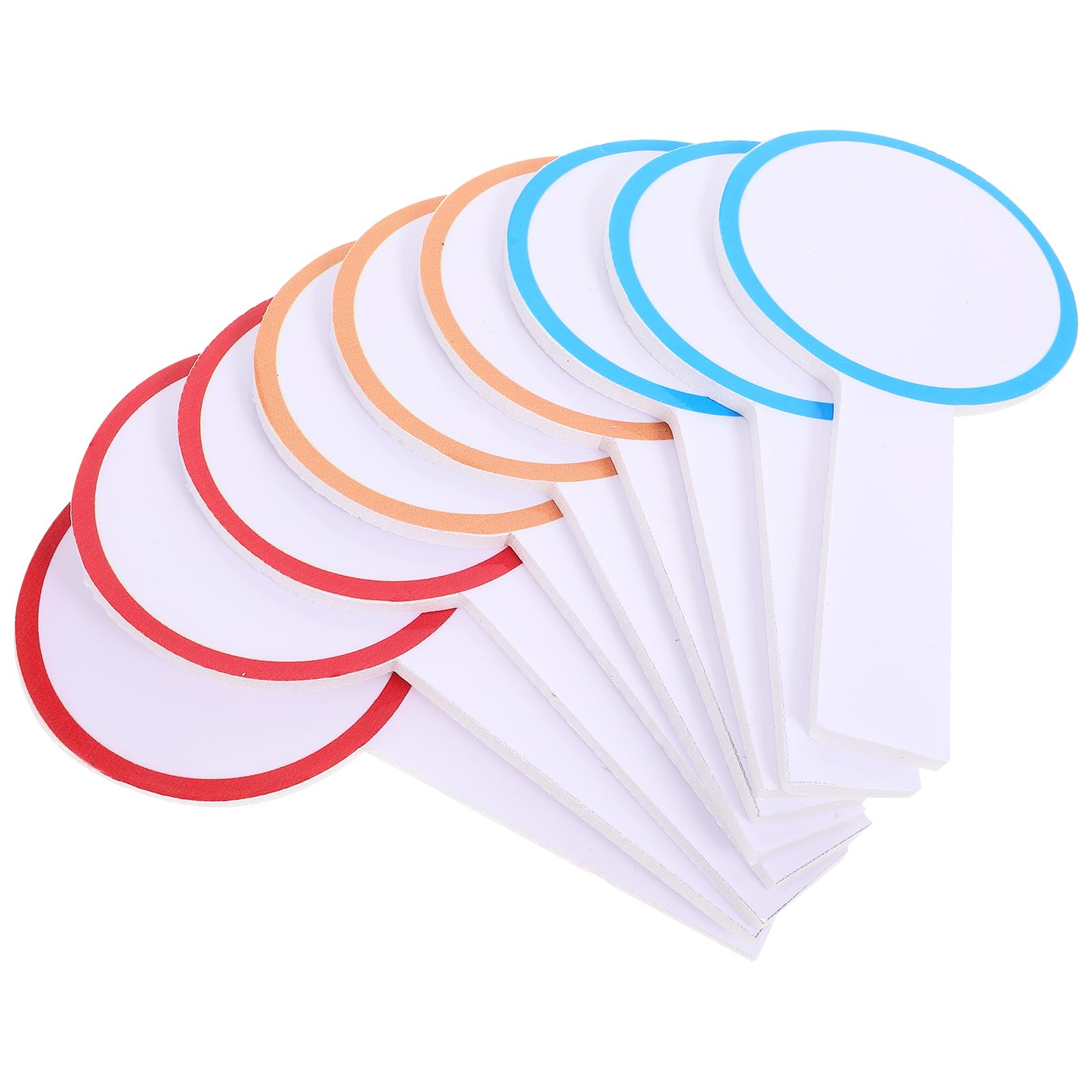 20Pcs Lavagna Cancellabile Portatile Mini Palette Per Giuria Lavagna Bianca Per Bambini Per Aste, Voti E Gioco Educativo, 20x10x0.5cm