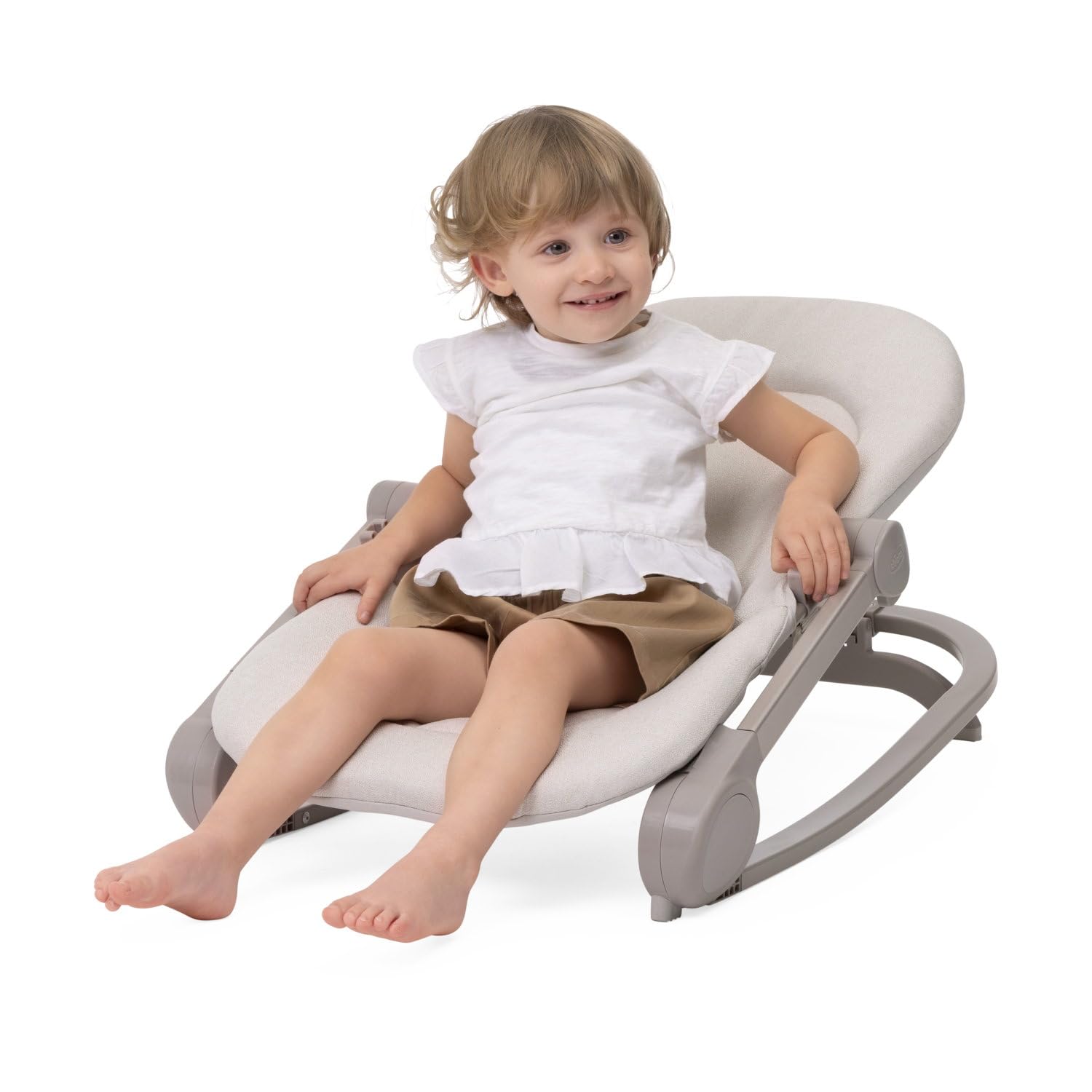 Chicco Transat Magia 2-en-1 : Transat Nouveau-né et Première Chaise jusqu’à 18 kg, Barre de Jeux avec Éléments en Bois, Mini Réducteur Inclus, Mode Balancelle ou Fixe et Dossier Réglable