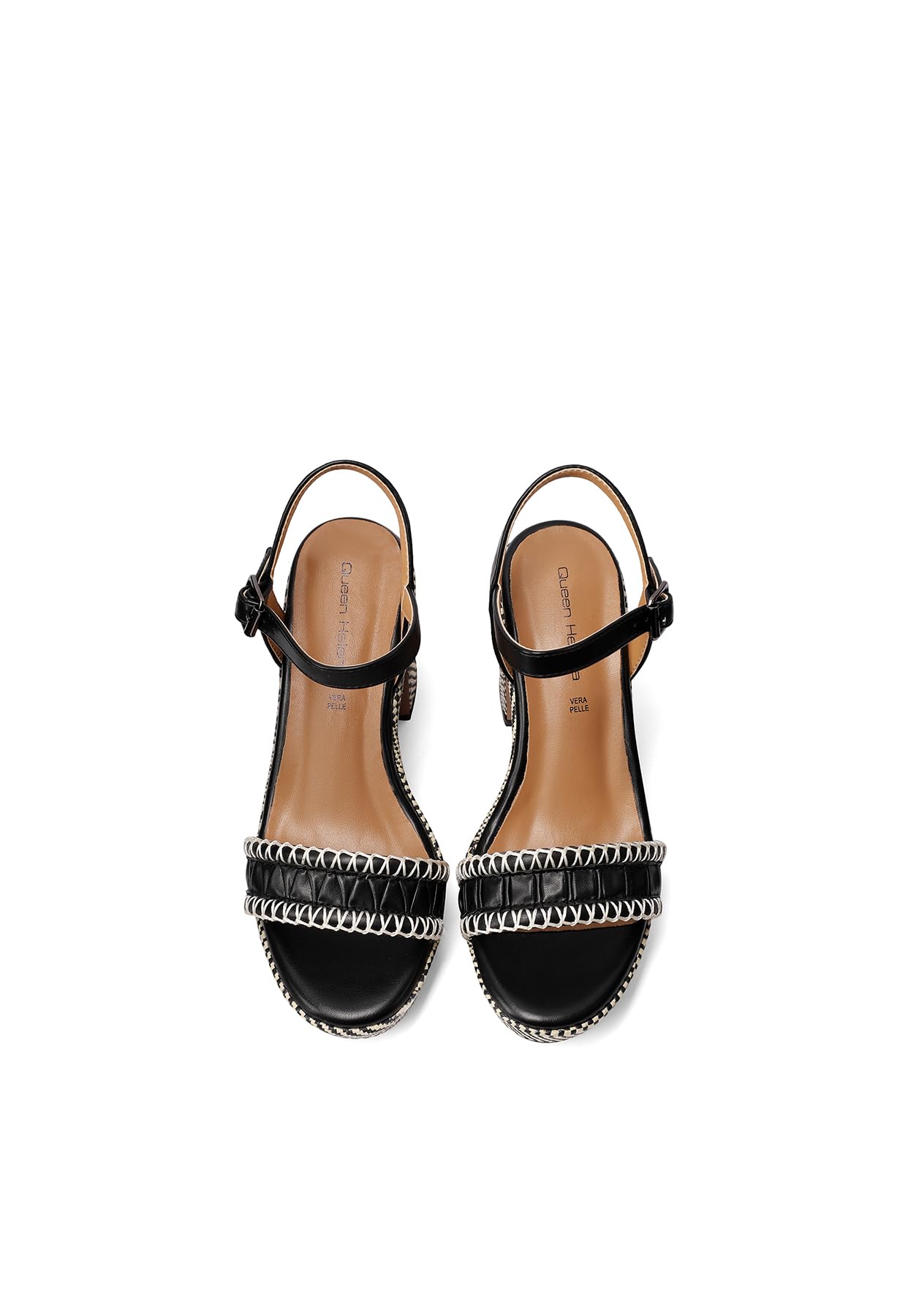 QUEEN HELENA Sandali con Plateau con Tacco Largo ZM11050