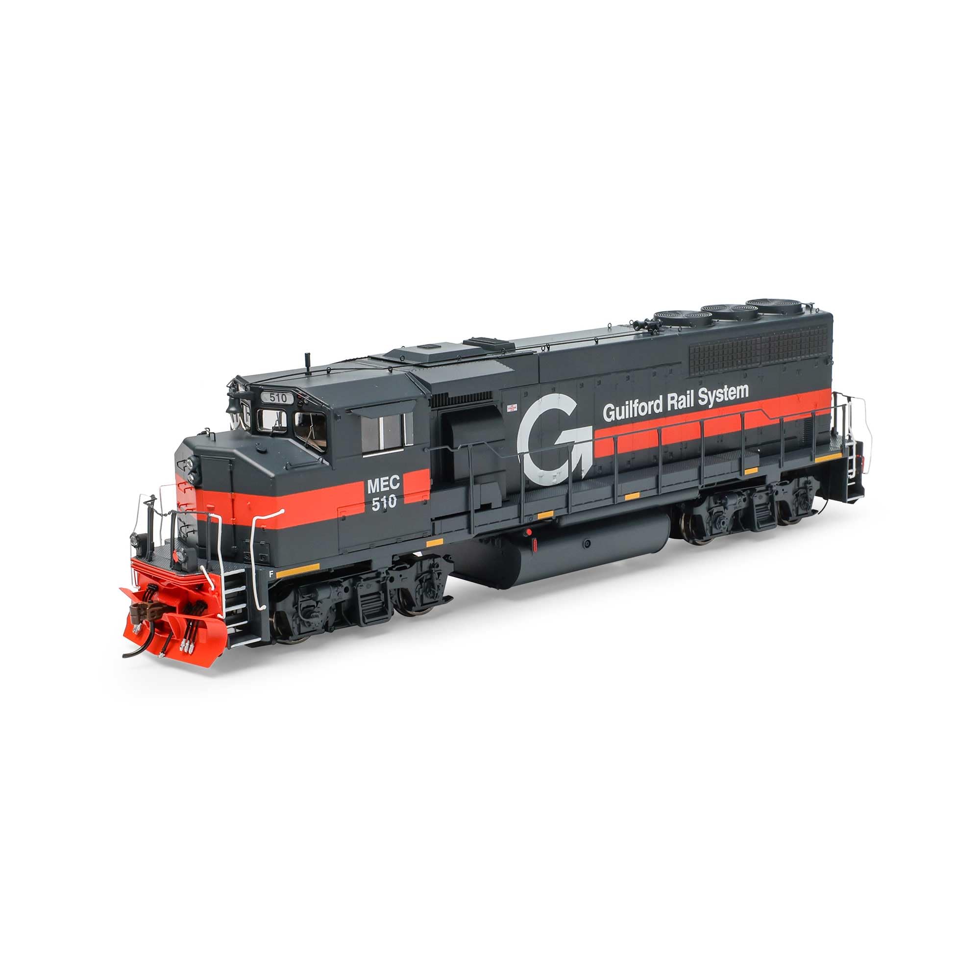 Athearn Ho GP40-2L locomotive silencieuse sur voie mais sonore en DCC Guilford MEC