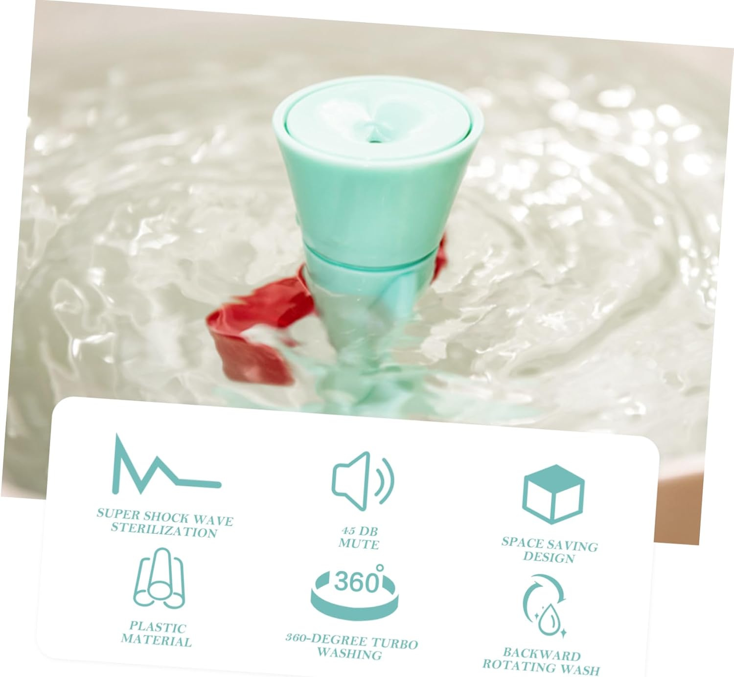 NUOBESTY USB Portable Mini Washing Machine Ultrasonic Rod Washer for Travel Dormitory and Home Use Compact and Efficient Laundry Solution