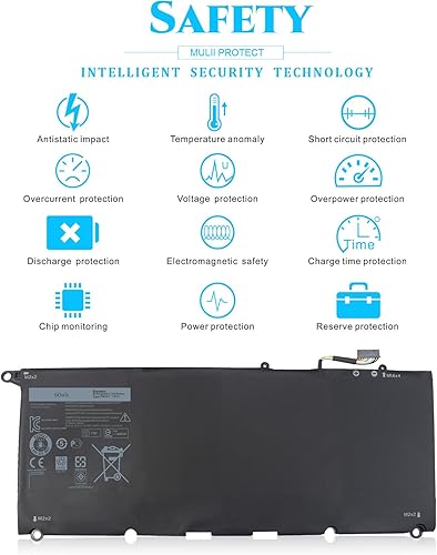 Miniatura 4 de PW23Y - Batería de repuesto Dell para Dell XPS 13 9360 P54G002 13-9360-D1605G 13-9360-D1605T 13-9360-D1609 13-9360-D1609G 13-9360-D1709G Reemplazo