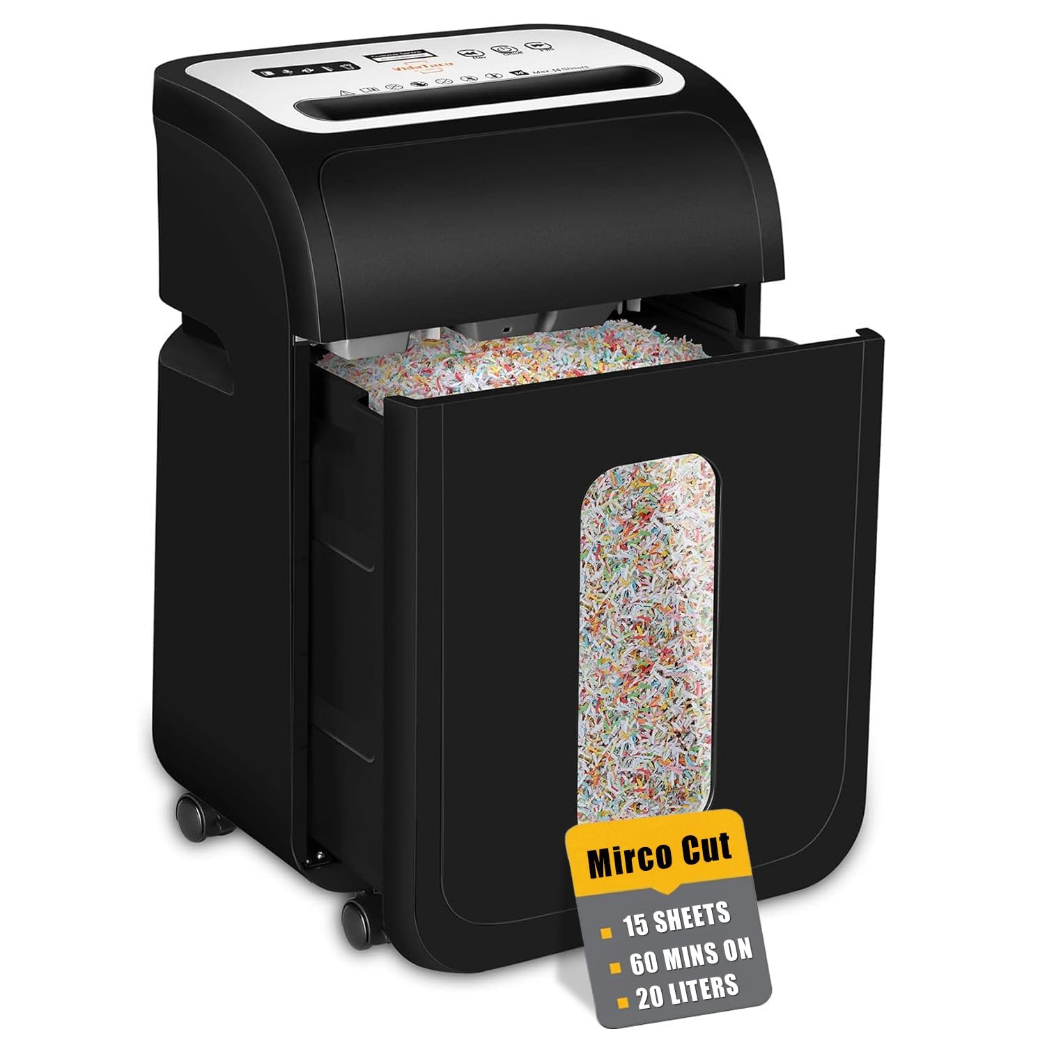 Trituradora de Papel, Destructora de Papel Microcorte (P4) de 18 Hojas (14 Hojas)