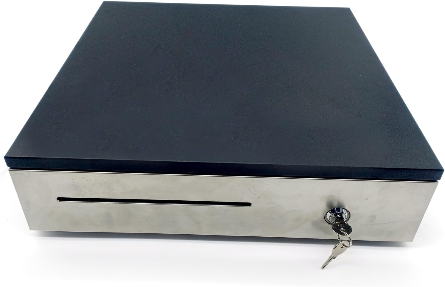 - Heavy Duty Electronic & Manual Cash Drawer | Metal POS Cash Box with Key Lock, Coin Tray, and Interface for Shop Counter, Office, Shopping Mall, Business (1-Pcs)