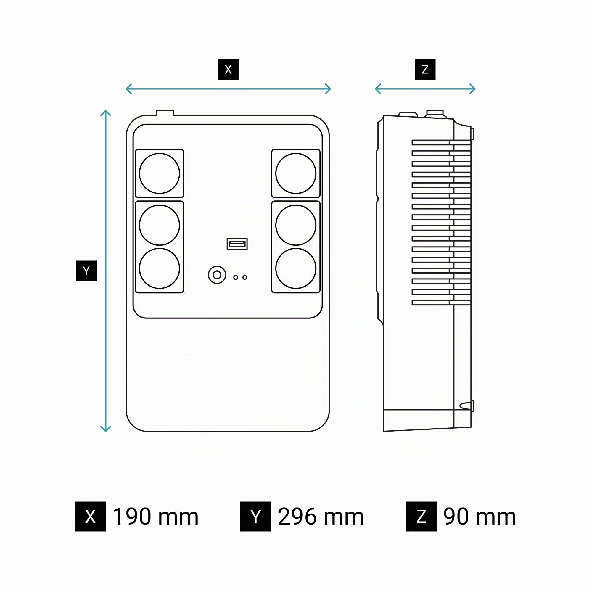 Legrand Keor Multiplug UPS 800 VA 480 W Gruppo di Continuità PC