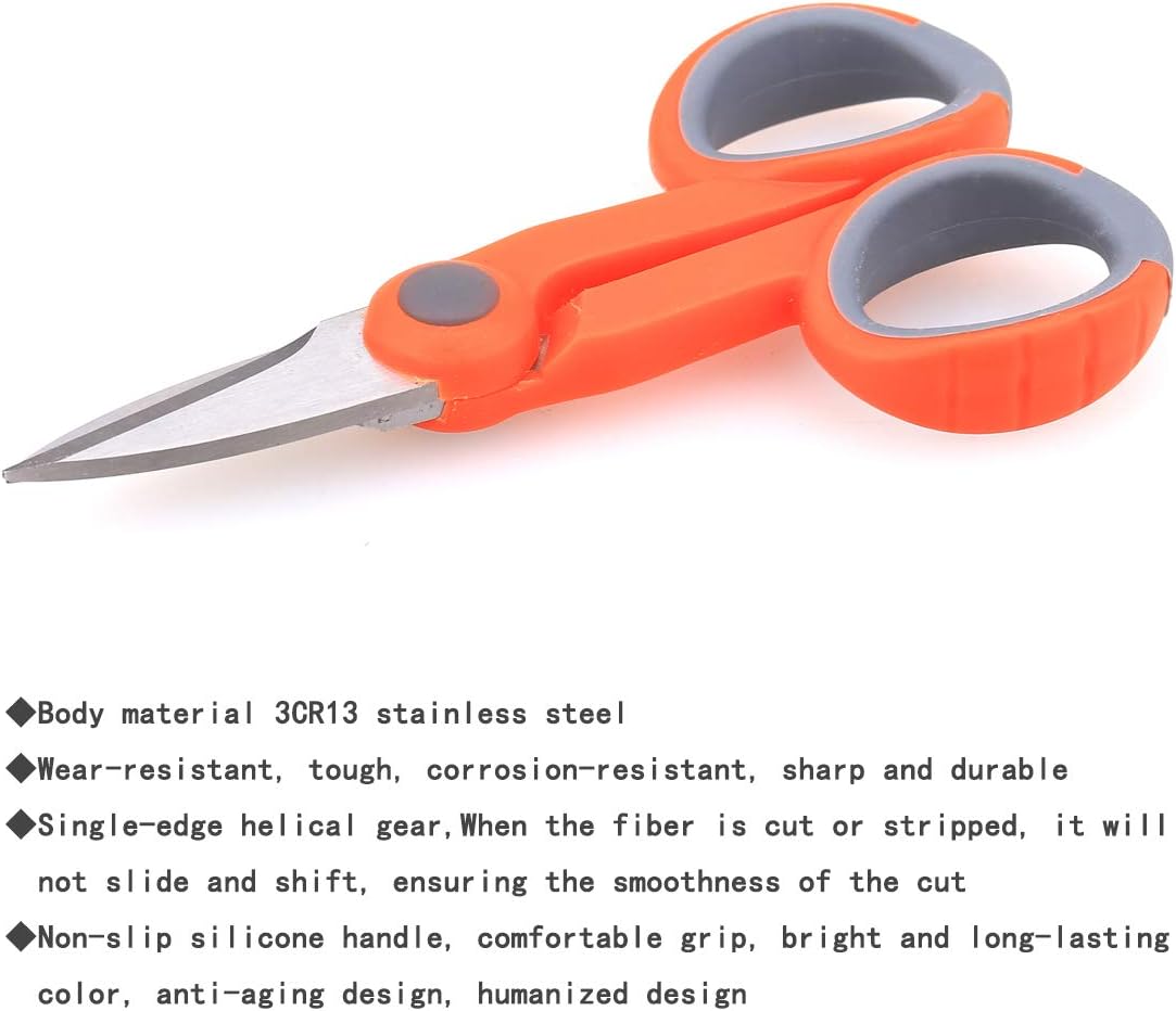 Product Deal FTTH Fiber Optic Drop Cable Fiber Stripper CFS-2 Double Port Hole Optical Fiber Coating Fiber for Kevlar Scissors