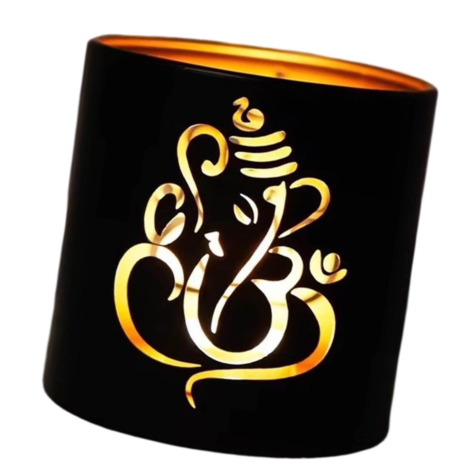 WEILWH Iron Diya Holder Showcasing Flower and Elephant Artwork Tea Light Holder for Special Occasion Party Gift