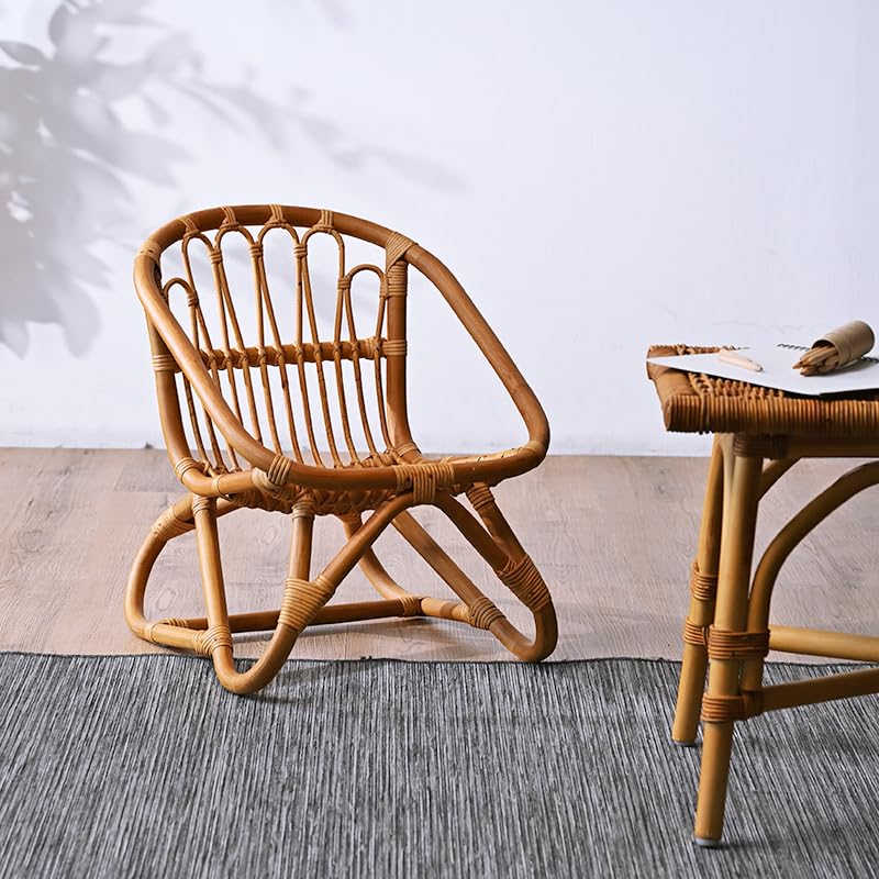 ラタンチェア　キッズチェア　アンティーク　古道具 Kids Rattan Chair / キッズ ラタン チェア 【A】〈キッズチェア