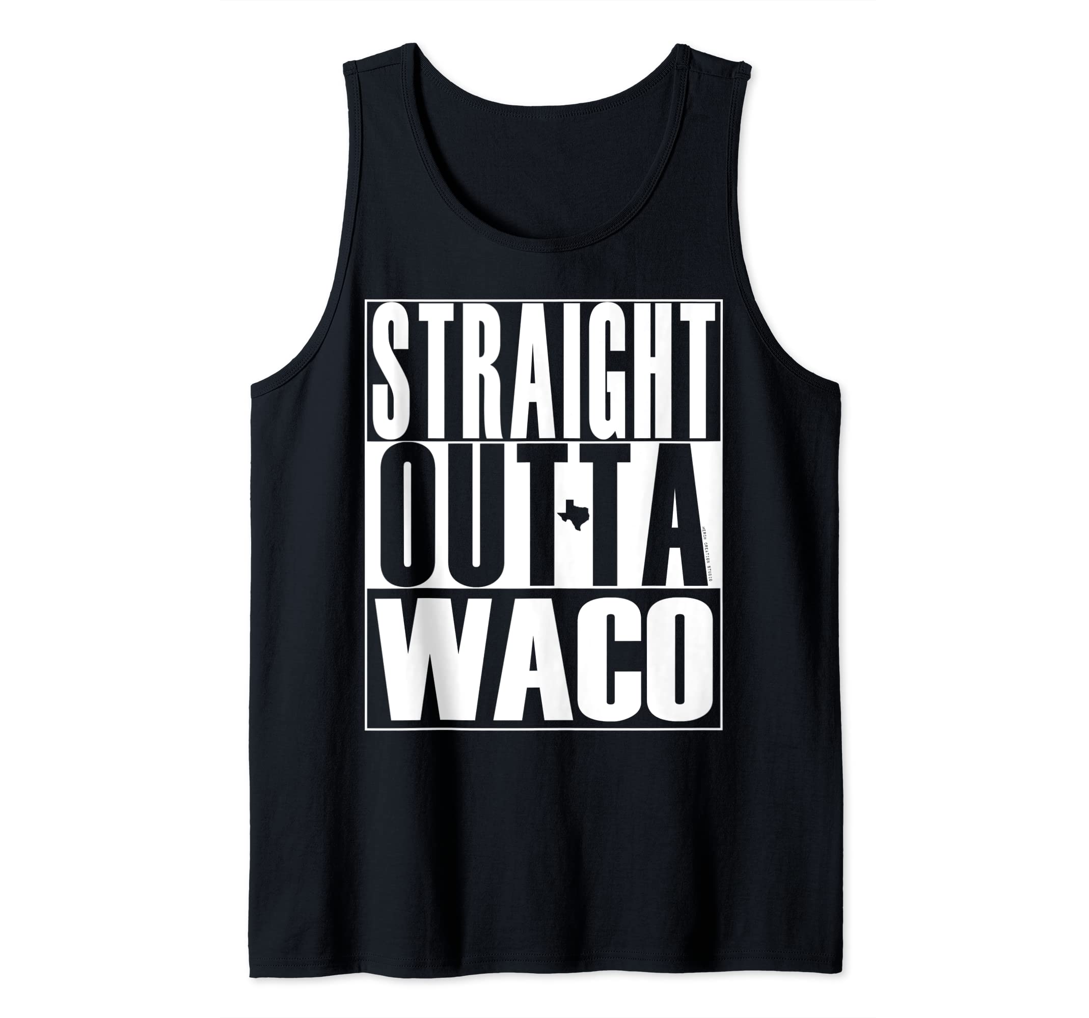 Straight Outta Waco by Merch Creation Studio Tank Top