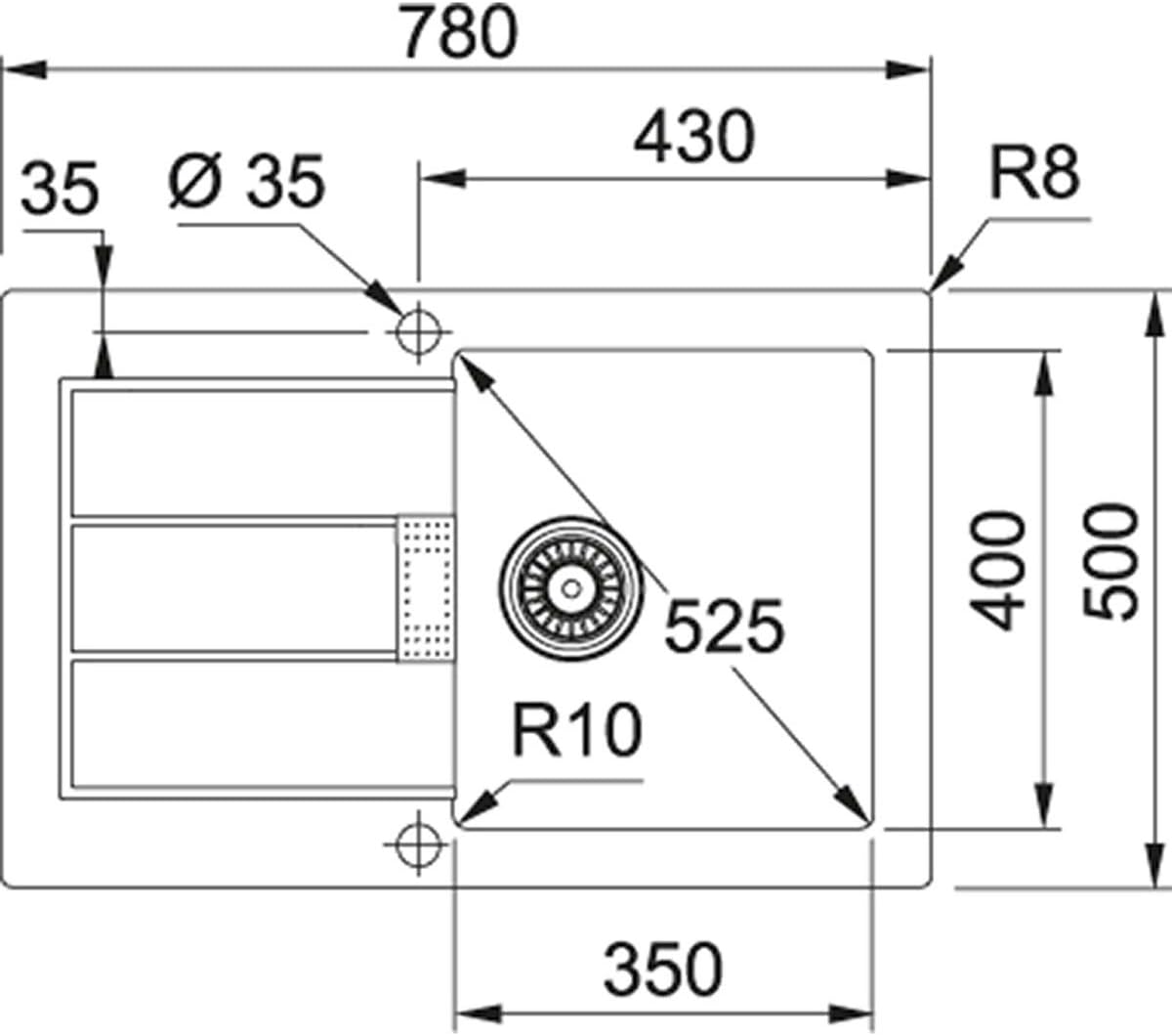 Best Review Franke 114.0476.404 Sid 611-78 Granite Kitchen Sink with a Single Bowl, Stone Grey