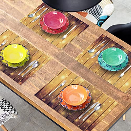 Set de table en bois élégant et résistant pour décoration de table - 8