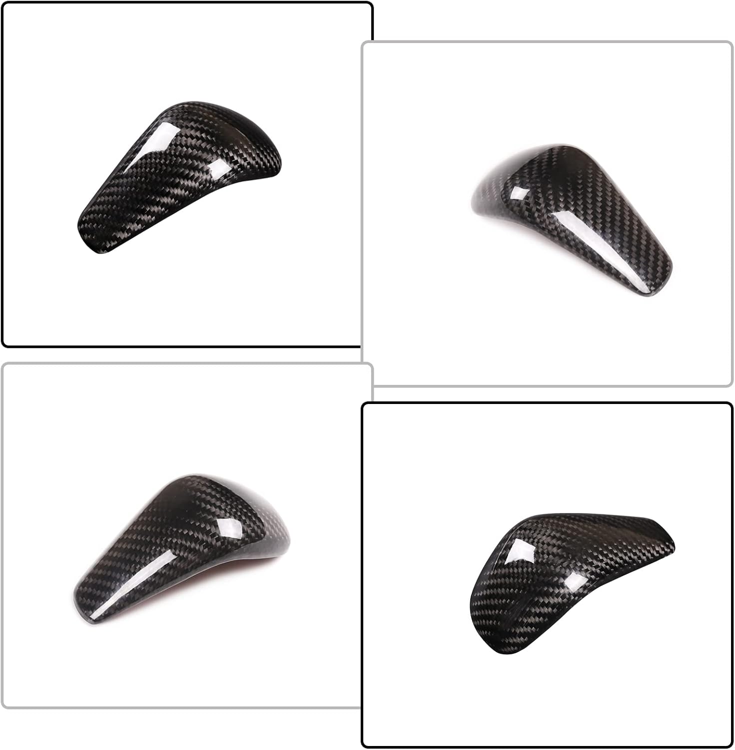 Car Gear Shift Knob Head Cover Sticker Fit Audi A6L 2016-2018/A7 2015-2018 Carbon Fiber Center Console Car Gear Shift Knob Cover Trim Interior Gear Shifter Head Decor Protect Cover Sticker Accessories