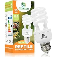 REPTI HOME UVB Luz 10.0, 13W UVA Bombilla para Reptiles, Lámpara