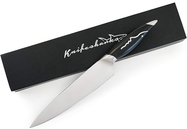 Knifesharks Chef Knife 8 inch - Japanese Super Steel - Razor Sharp, Superb Edge Retention, Rust-Proof, Stain & Corrosion Resistant Chefs Knives