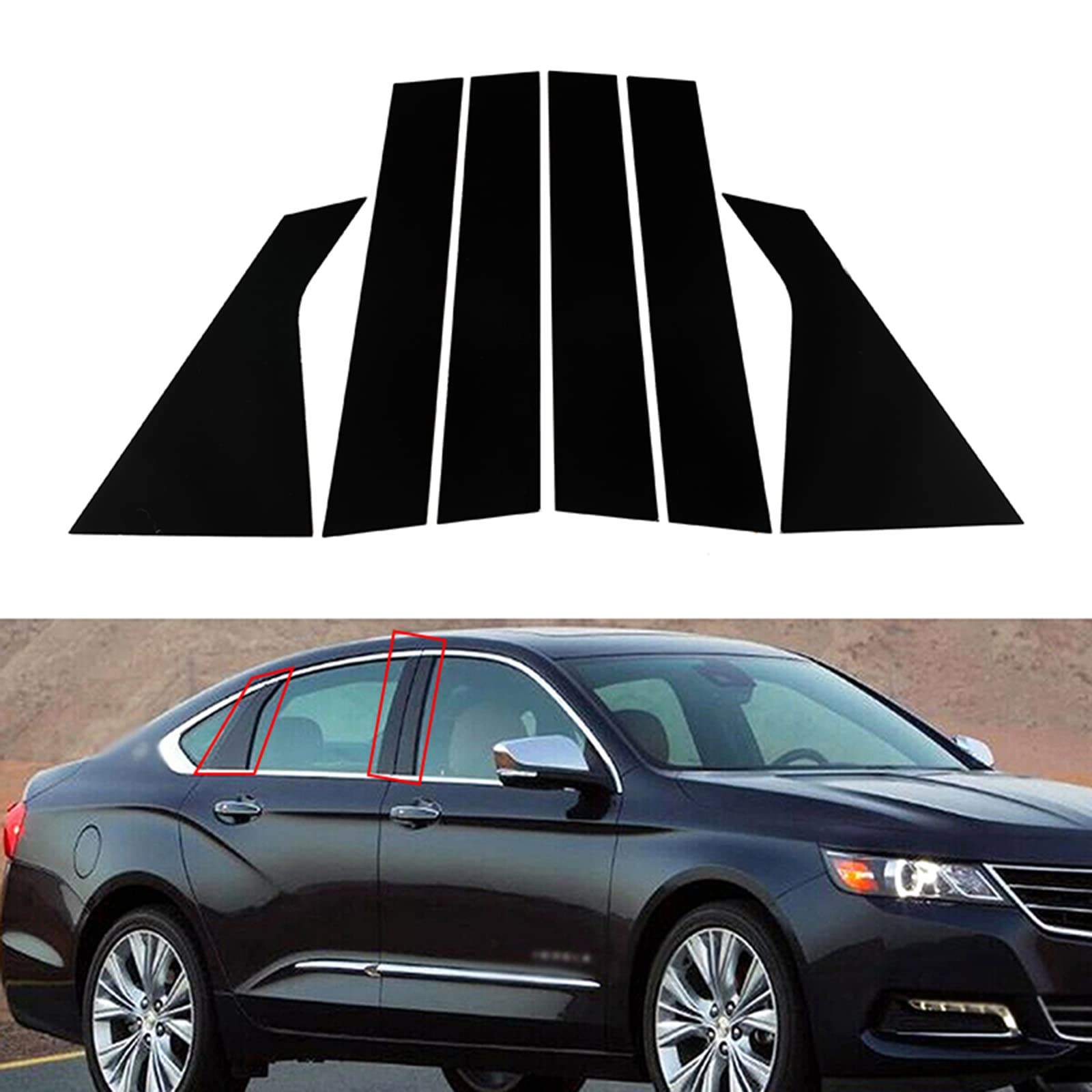 Adesivi Auto Esterni per Impala 2014-2020,Tuning Auto Adesivi Strisce adesive per carrozzeria Auto,Adesivi per Cofano Decorazioni Auto Esterne